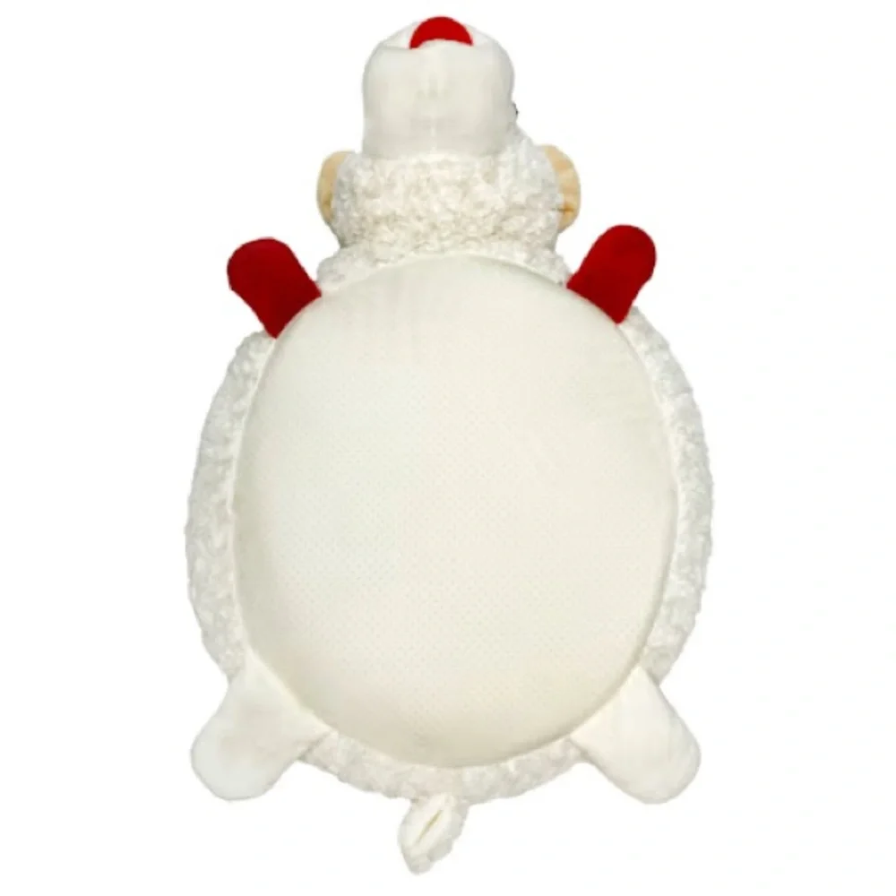LMT: Plush Lamb (small) Pet Cozy Bed - Cream in Color